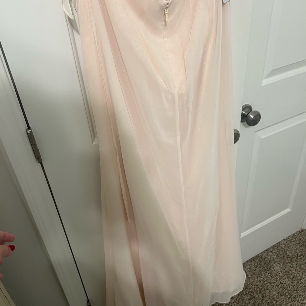 Azazie x Barbie Sweetheart Pleated Ruffle Chiffon Mermaid Dress - Picture 8 of 13